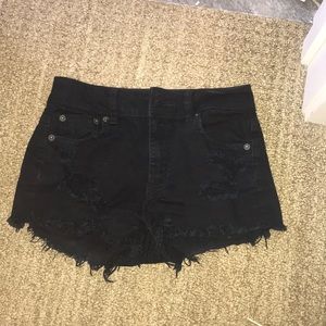 Black Jean shorts from American Eagle